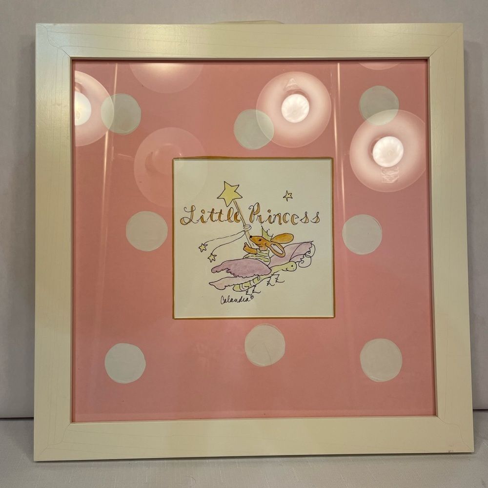 Little Princess Framed Wall Art with Bow - Picture 3 of 4